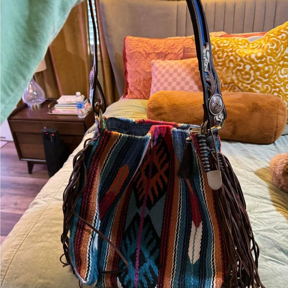 Colorful Bohemian Fringe Bag